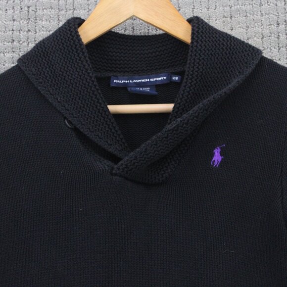 Ralph Lauren Sports Sweater Womens M Knit Pullover Cowl Neck Pony Embroidered - Picture 5 of 9